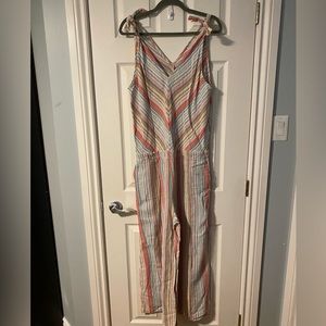 Linen multi-coloured jumper